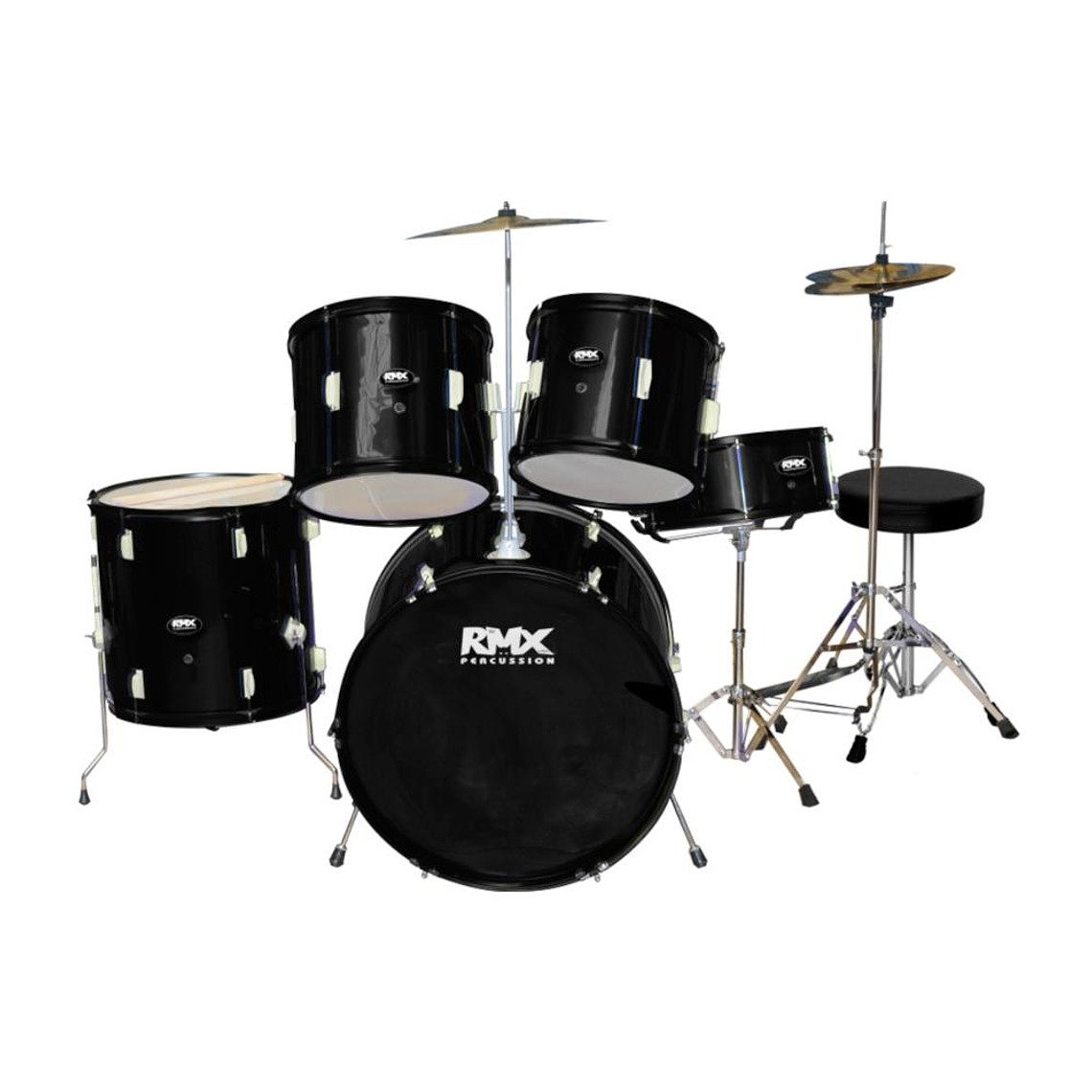 Batería acústica de 5 piezas RMX RM-802 BK 1