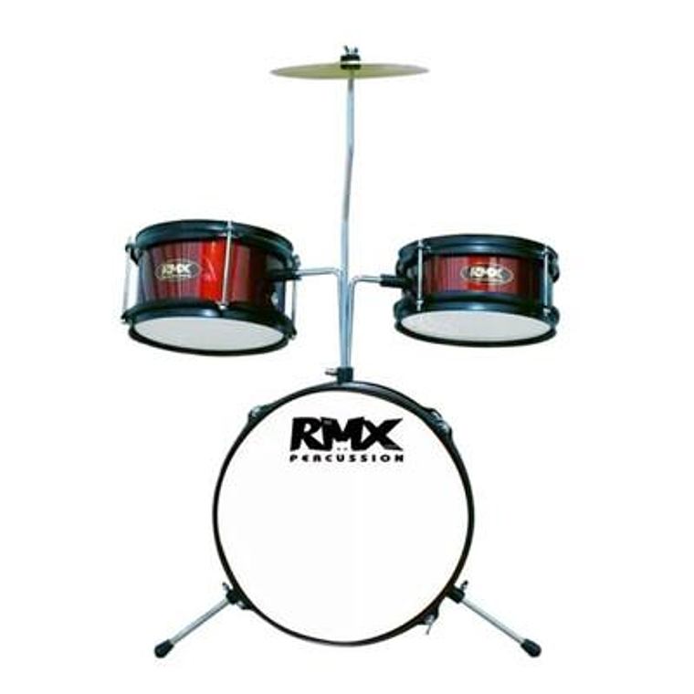Bateria Infantil de 3 piezas RMX RAD-2 Roja 2
