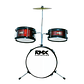 Bateria Infantil de 3 piezas RMX RAD-2 Roja - Miniatura 2