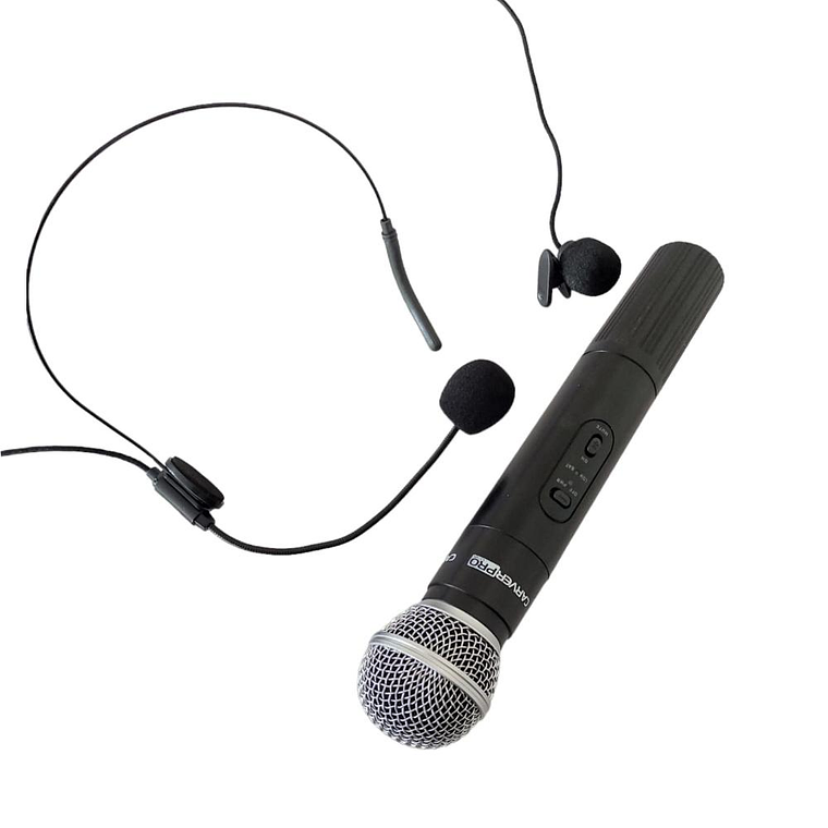 Set Inalambrico Mano+Cintillo+Solapa CarverPro MVI-1010 2