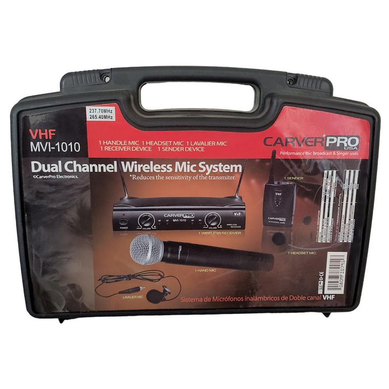 Set Inalambrico Mano+Cintillo+Solapa CarverPro MVI-1010 4