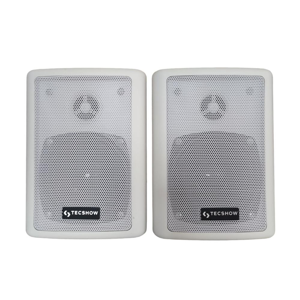 Parlantes Ambientales Tecshow DOME W4.5 Blanco (par) 1
