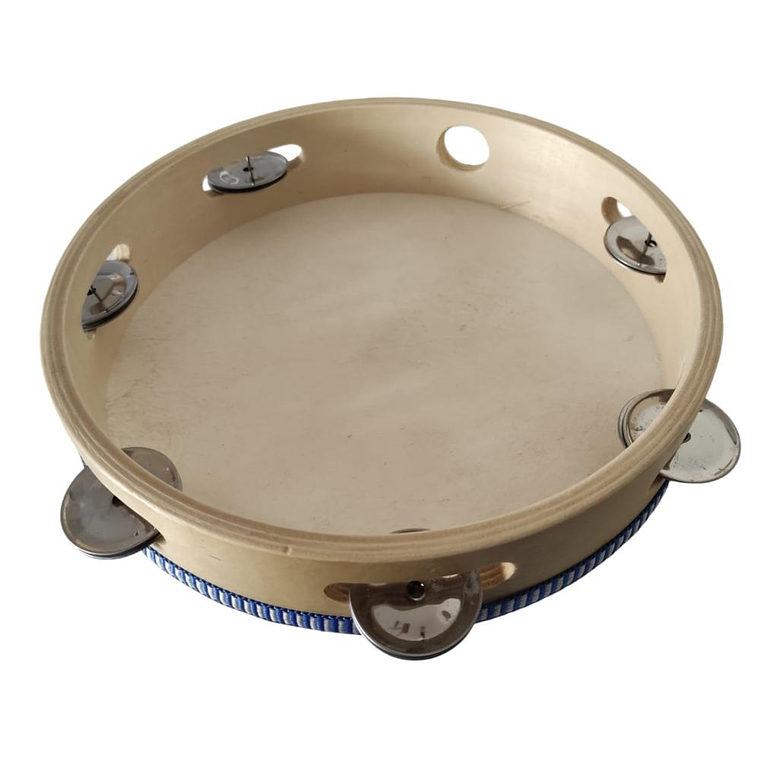 Pandereta de madera 8 pulgadas RMX PD-8 azul 2