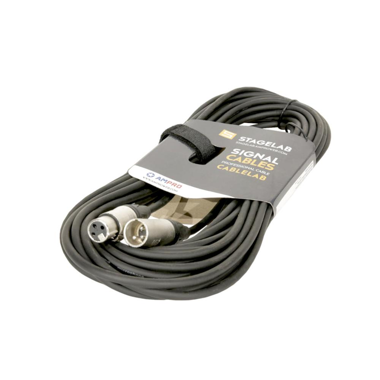 Cable Microfono XLR 10mt Stagelab CLM-XMXF10 1