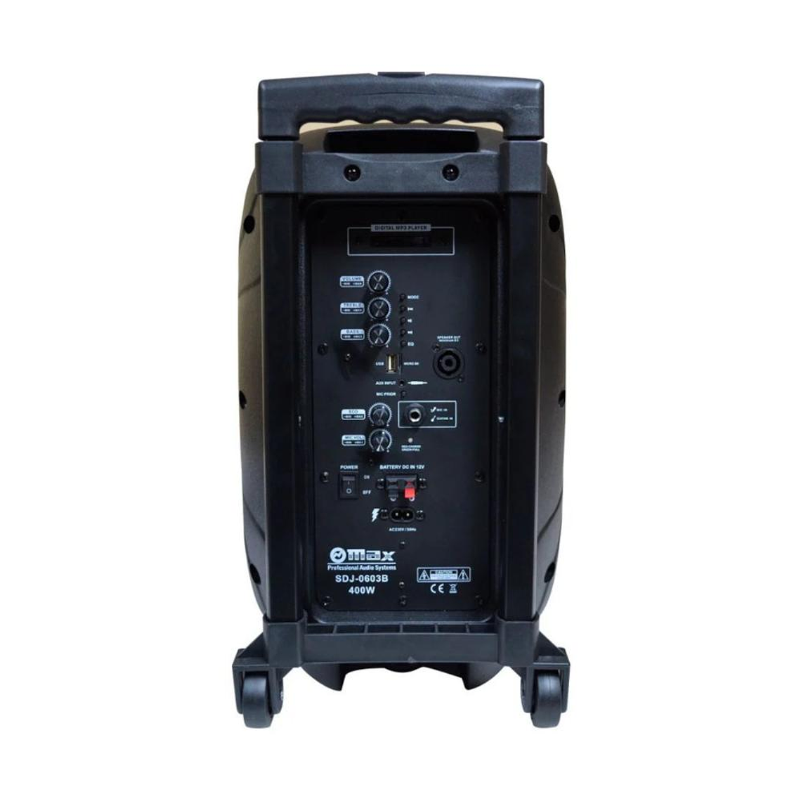 Parlante Portátil 10 pulgadas Max SDJ-0603B 2