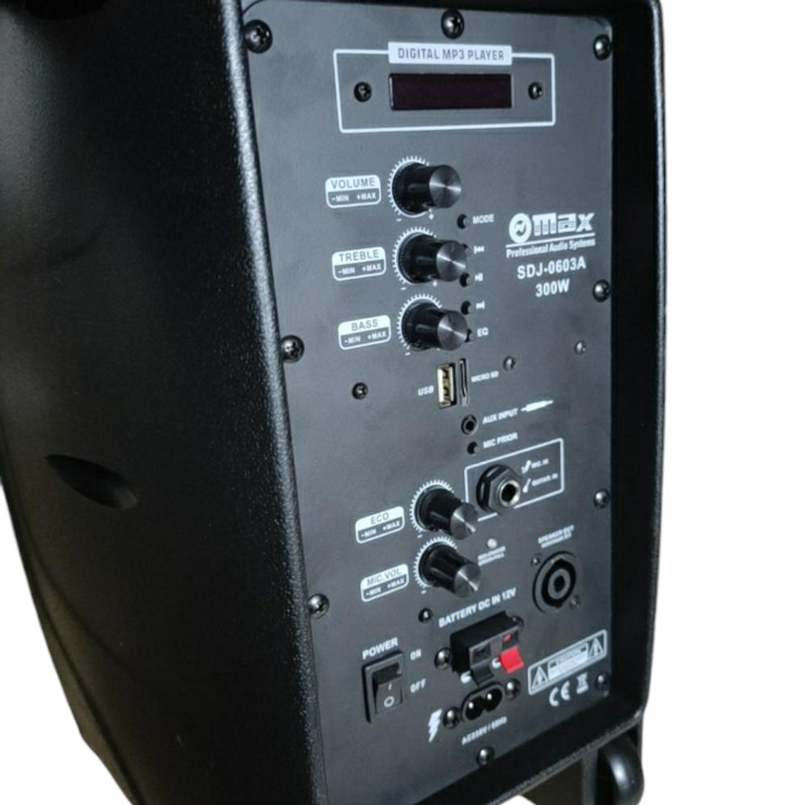 Parlante Portátil 8 pulgadas Max SDJ-0603A 3