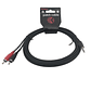 Cable Estereo 3mt de Miniplug a RCA Kirlin YE-364L-3M/BK - Miniatura 1