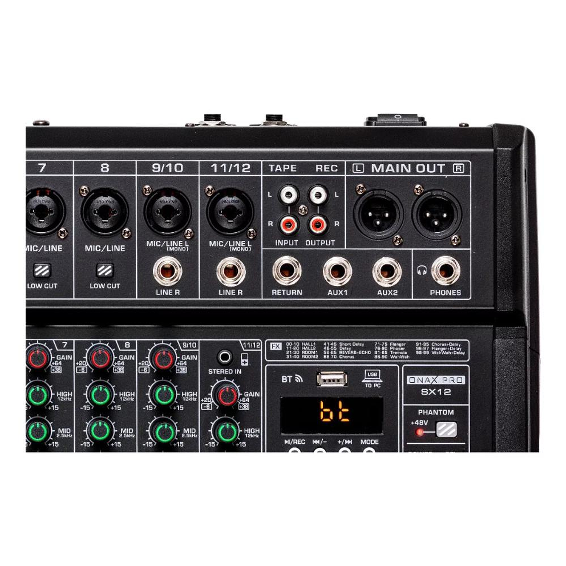 Mixer Amplificado 12 canales Onax Pro SX12 3