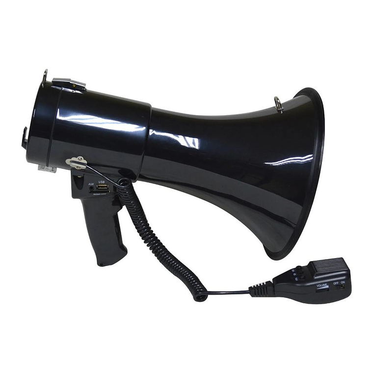 Megafono Recargable de 50W Polyvox PYM-181 AU/BK 2