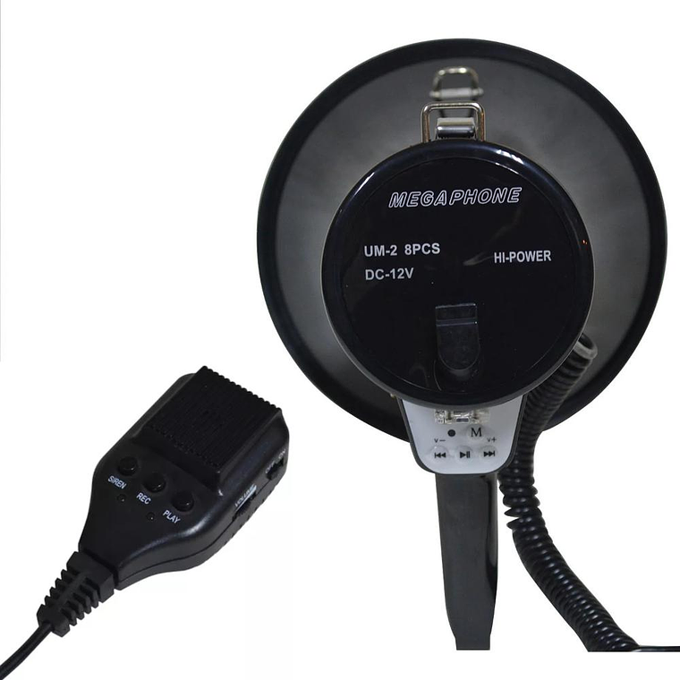 Megafono Recargable de 50W Polyvox PYM-181 AU/BK 3