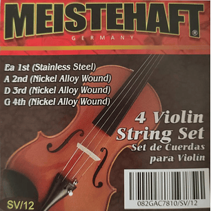 Set de cuerdas para violin 1/2 Meistehaft SV/12
