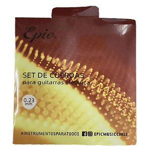 Set de cuerdas para guitarra electrica Epic Regular 0.23mm