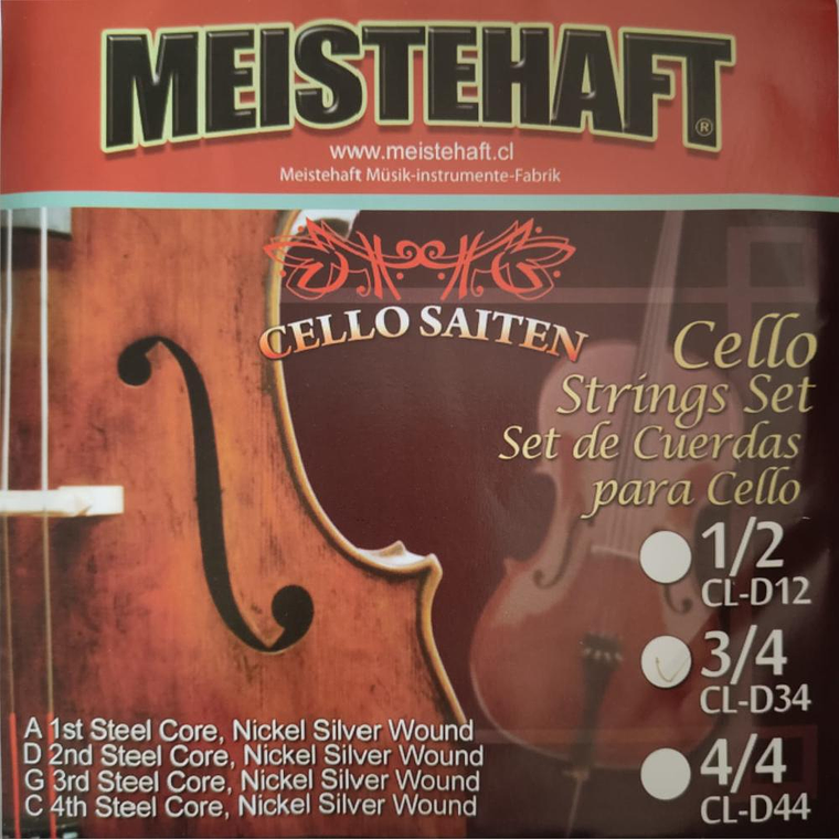Set de cuerdas para violonchelo 3/4 Meistehaft CL-D34 1