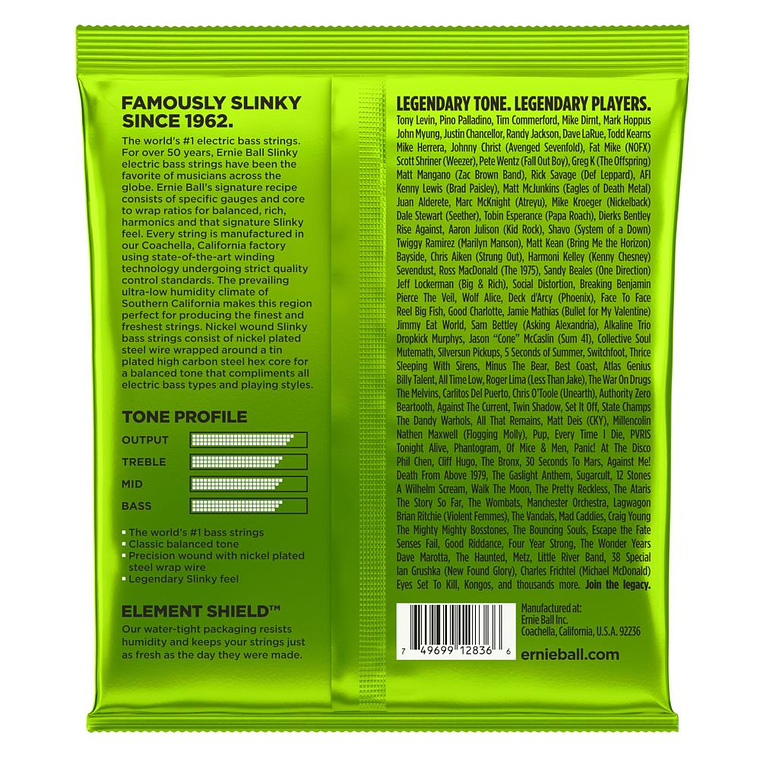 Set 5 cuerdas para bajo Ernie Ball Slinky Bass 5 P02836 2