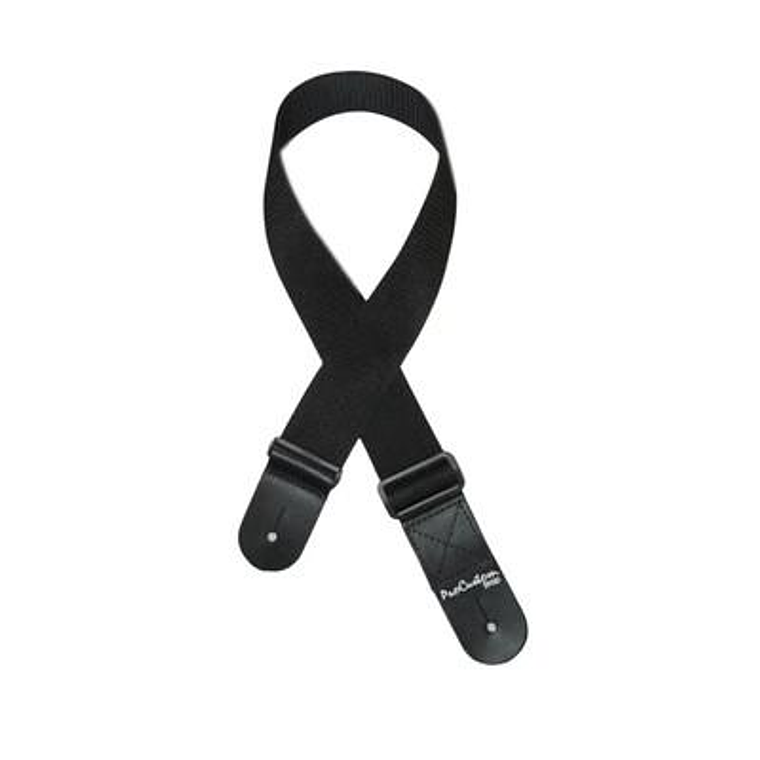 Correa para guitarra y bajo ProCustom Black 1
