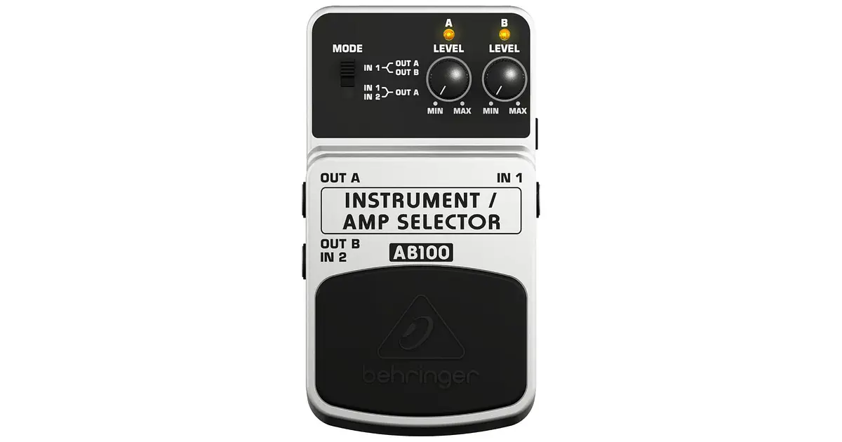 Pedal Footswitch Behringer Instrument/Amp Selector AB100