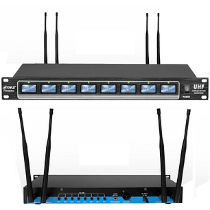 Sistema de Micrófonos Inalámbricos 8 canales Pyle PDWM8350