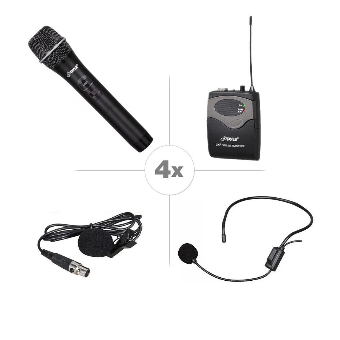 Sistema de Micrófonos Inalámbricos 8 canales Pyle PDWM8350 3