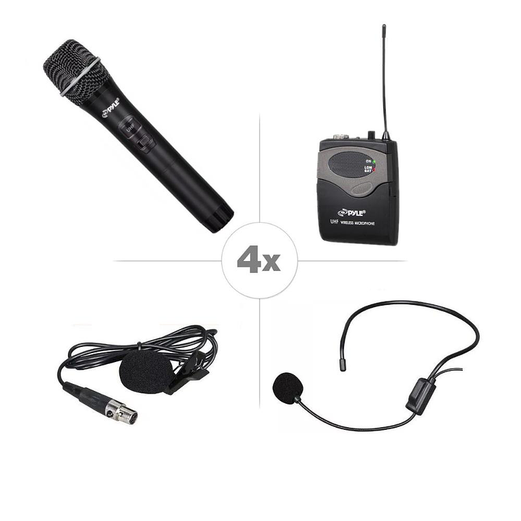 Sistema de Micrófonos Inalámbricos 8 canales Pyle PDWM8350 3