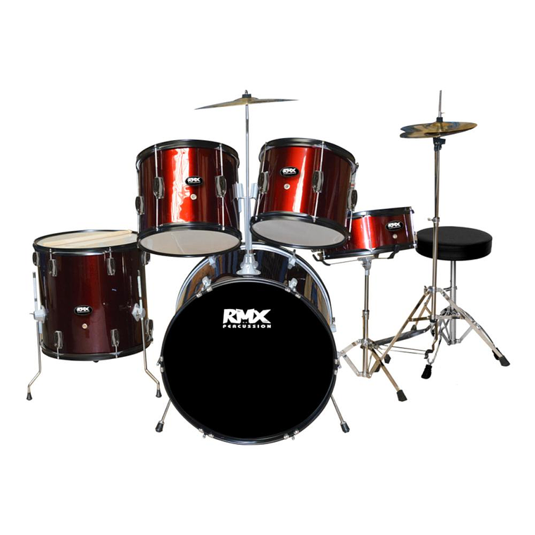 Batería acústica de 5 piezas RMX RM-802 RD 1