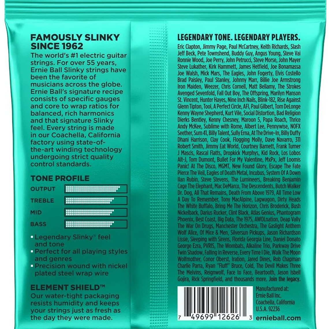 Cuerdas para guitarra electrica Ernie Ball P02626 2