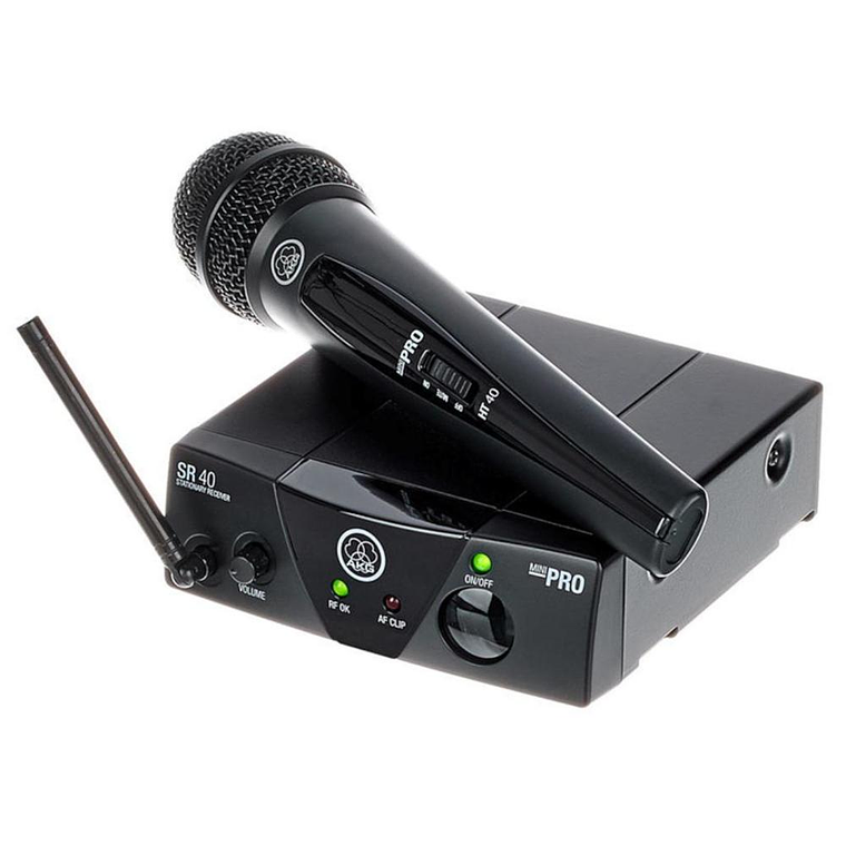 Microfono Inalambrico Mano AKG WMS40 Mini Vocal Set Band 25C UHF 1