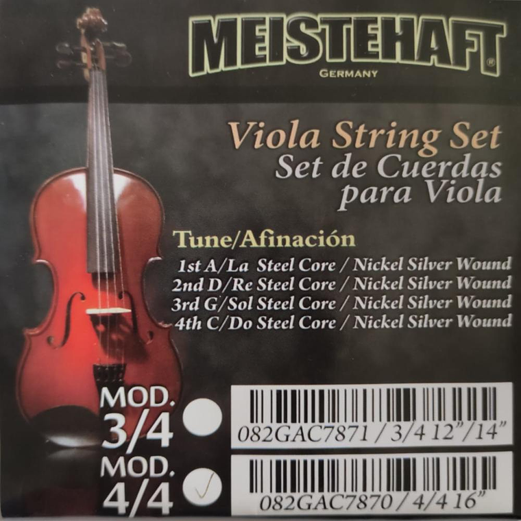 Set de cuerdas para viola 4/4 Meistehaft 082GAC7870 2