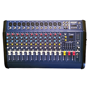 Mixer Amplificado 12 canales Mekse uks12 USB