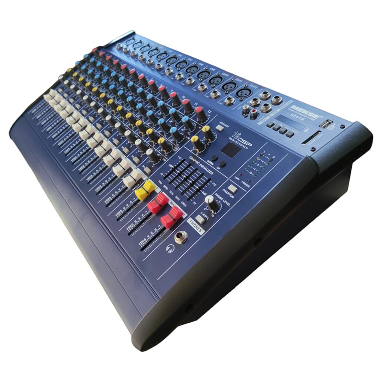 Mixer Amplificado 12 canales Mekse uks12 USB 2