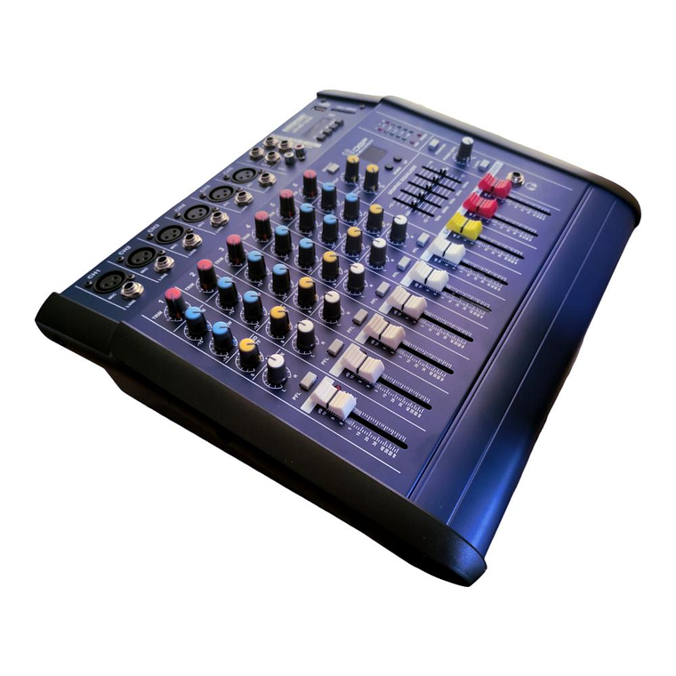 Mixer Amplificado 6 canales Mekse uks6 USB 2