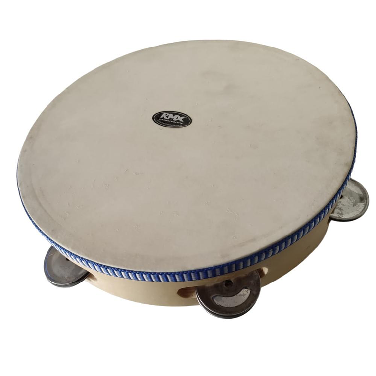Pandereta de madera 10 pulgadas RMX PA-99 azul 1