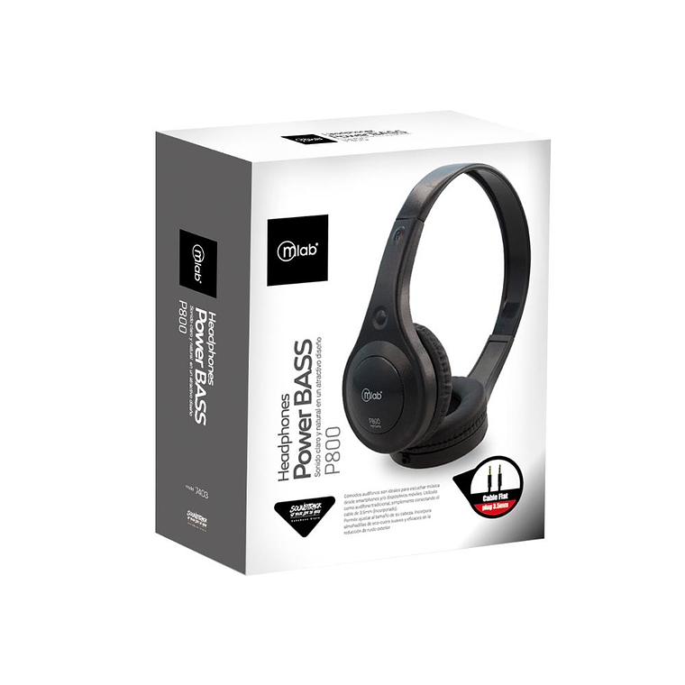 Audifonos Mlab Power BASS P800 Negro 2