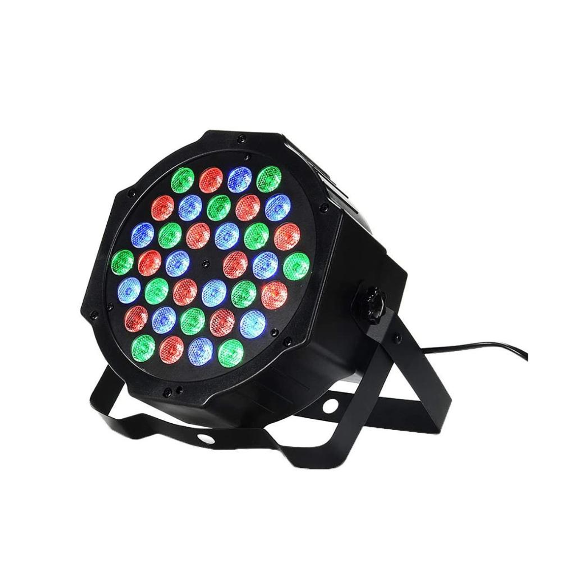 Foco Led RGB Mekse Mini Flat Par Light 36 1