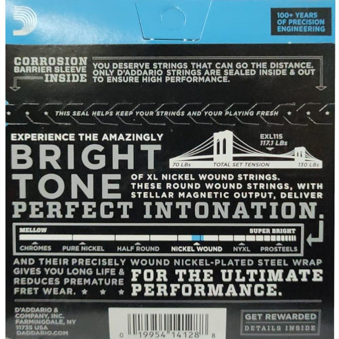 Cuerdas para Guitarra Electrica D'Addario EXL115 2