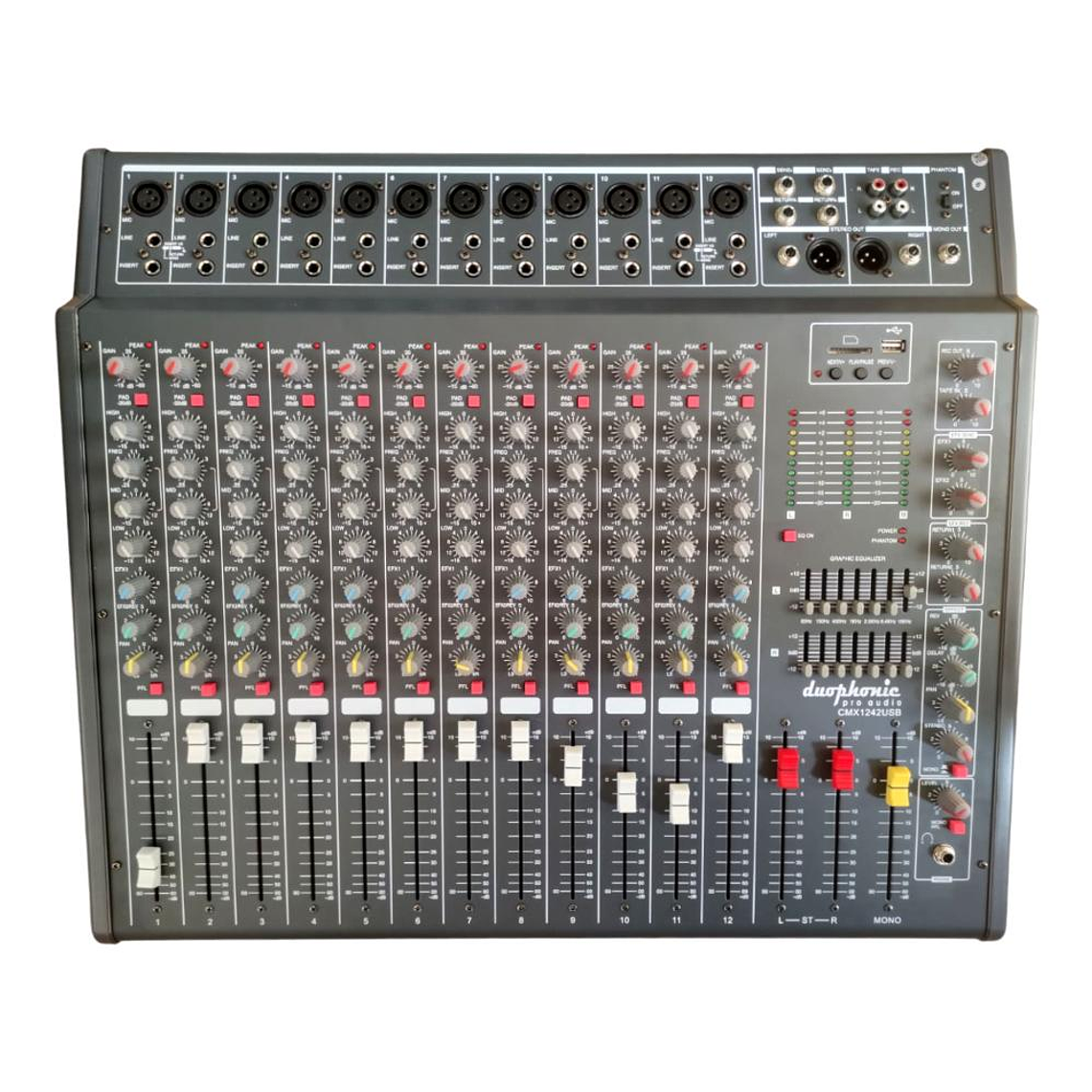 Mixer Analogo de 12 canales Duophonic CMX-1242USB 1