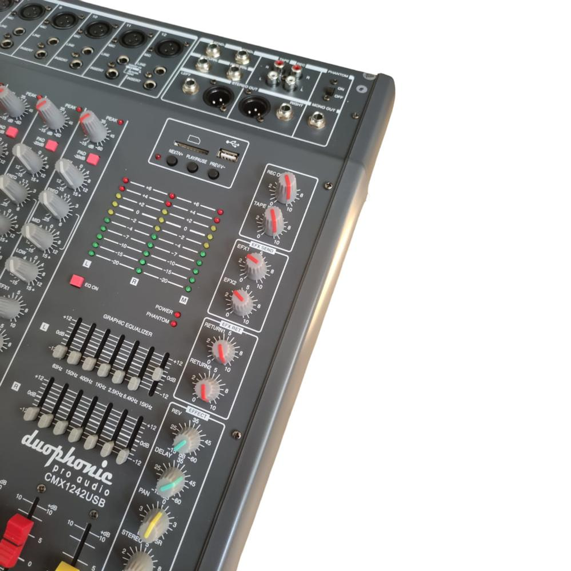 Mixer Analogo de 12 canales Duophonic CMX-1242USB 3
