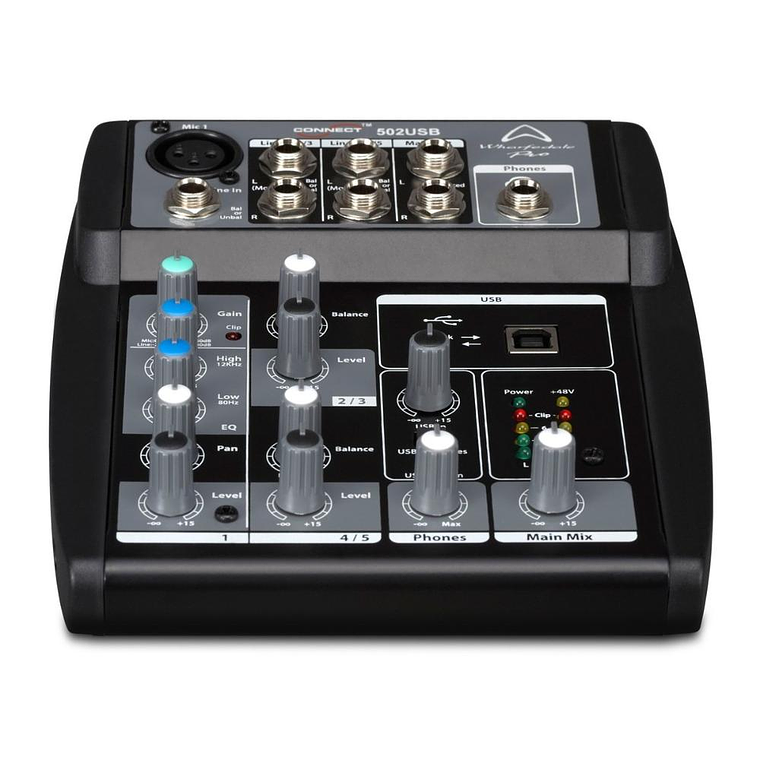 Mixer Analogo Wharfedale Connect 502USB 2