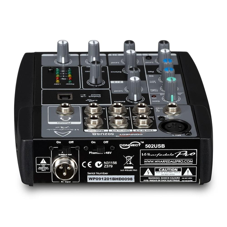 Mixer Analogo Wharfedale Connect 502USB 4