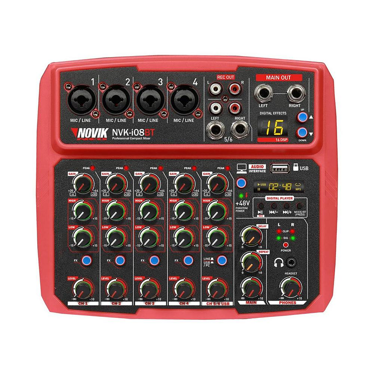 Mixer Analogo Novik NVK-i08BT Red 1