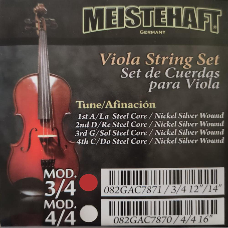 Set de cuerdas para viola 3/4 Meistehaft 082GAC7871 2