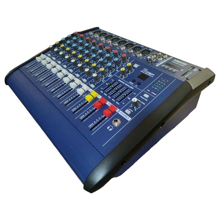 Mixer Amplificado 8 canales Mekse uks8 USB 2
