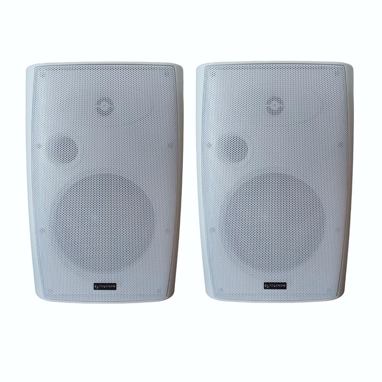 Parlantes Ambientales Tecshow DOME W8 Blanco (par) 1