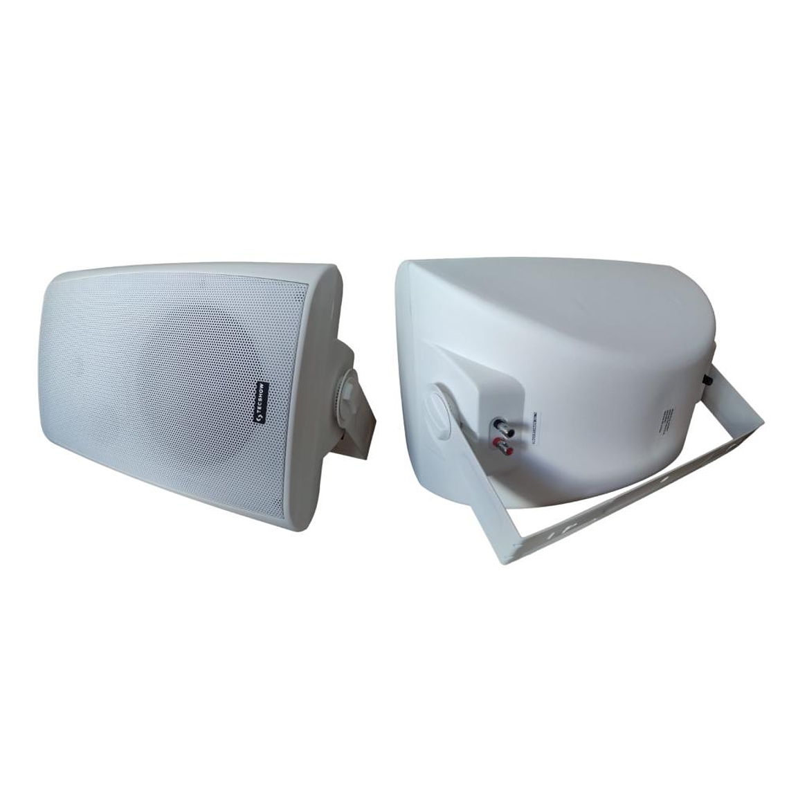 Parlantes Ambientales Tecshow DOME W8 Blanco (par) 3