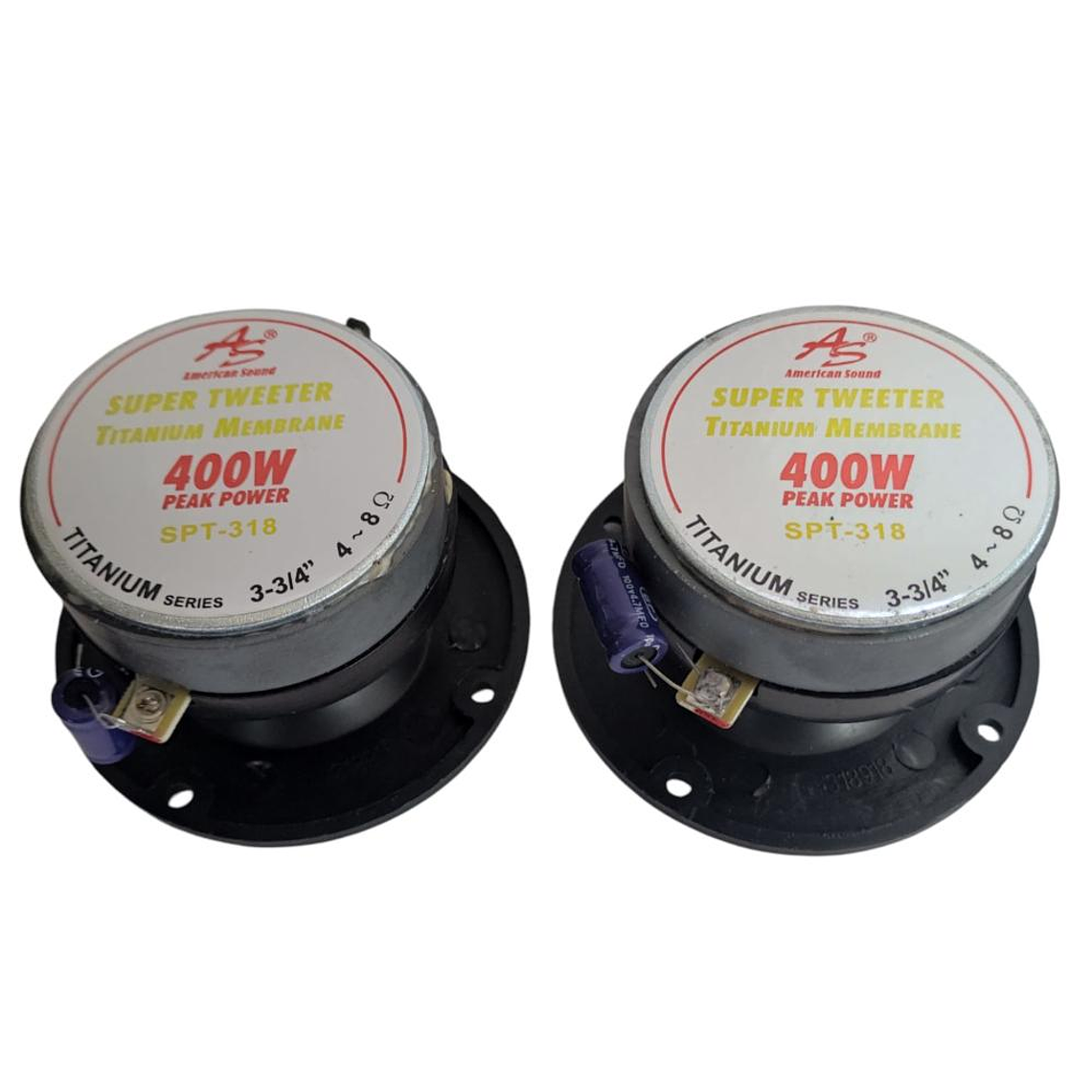 Set 2 Tweeters American Sound Titanium Series SPT-318 2