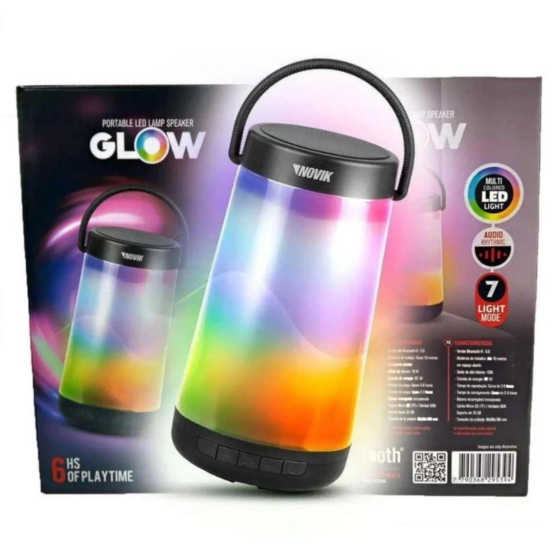 Parlante Portatil BT Novik Glow 2