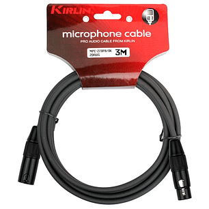 Cable XLR 3 metros Kirlin MPC-270-3M
