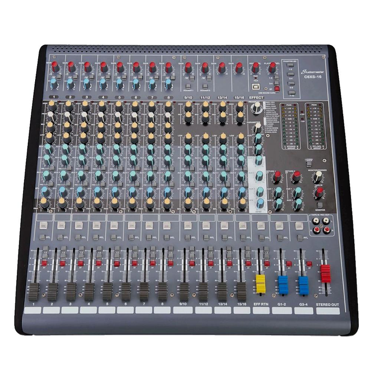 Mixer Analogo 16 Canales Studiomaster C6XS-16 2