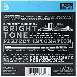 Cuerdas para Guitarra Electrica D'Addario EXL125