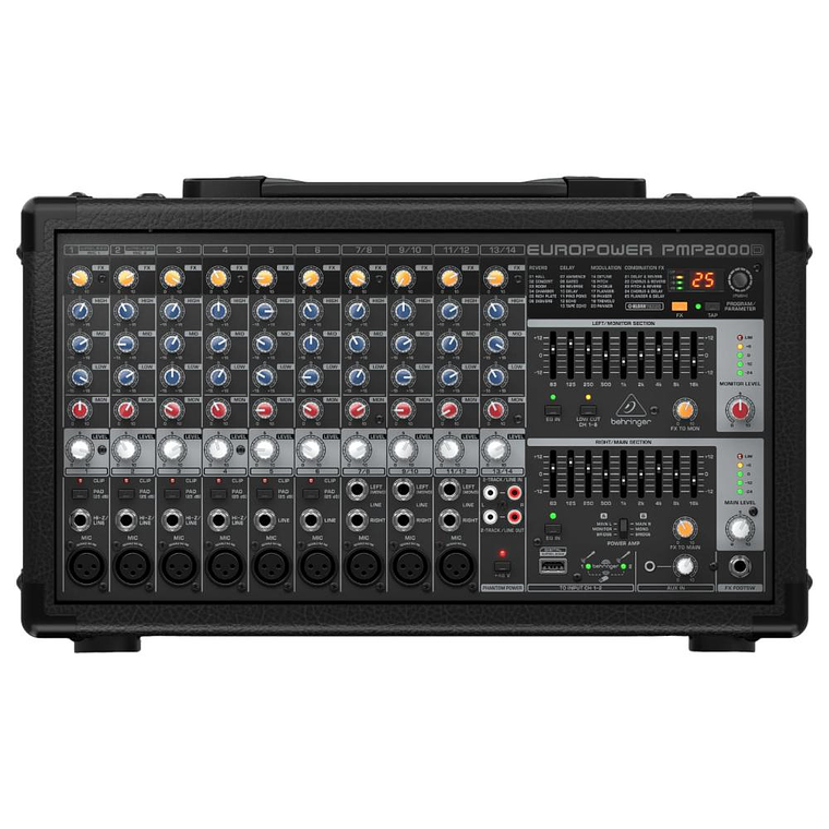 Cabezal Amplificado Behringer EUROPOWER PMP2000D 1