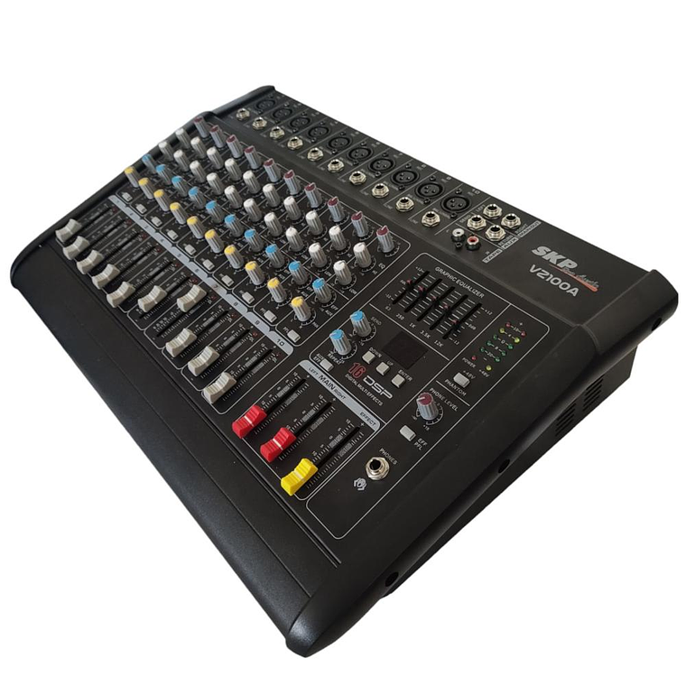 Mixer Amplificado 10 canales SKP VZ-100A Negro 2